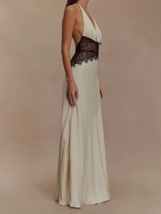 Meshki Dinah Black and White Lace Dress - Picture 2 of 5